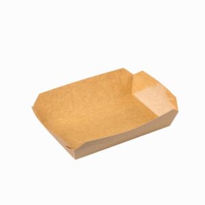 Vaschetta rettangolare avana quattro porzioni PE2700K 27,5x17,5x5,3cm (75pz) - immagine 2