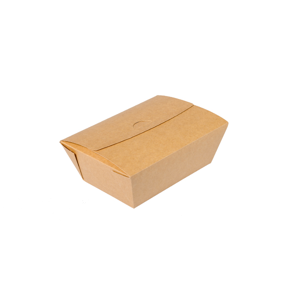 Contenitore con coperchio integrato compostabile ED0004 19,7x13,4x8,9cm  (200pz)