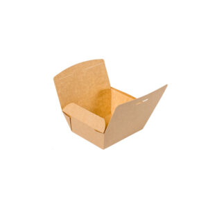 Contenitore con coperchio integrato avana AF0008S (300pz) - immagine 2