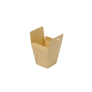 Contenitore con coperchio integrato avana AF0006P (500pz) - immagine 2